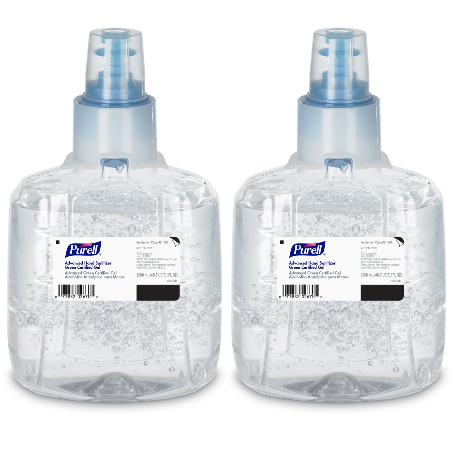 Purell® Advanced Hand Sanitizer 70% Ethyl Alcohol Gel Green Certified