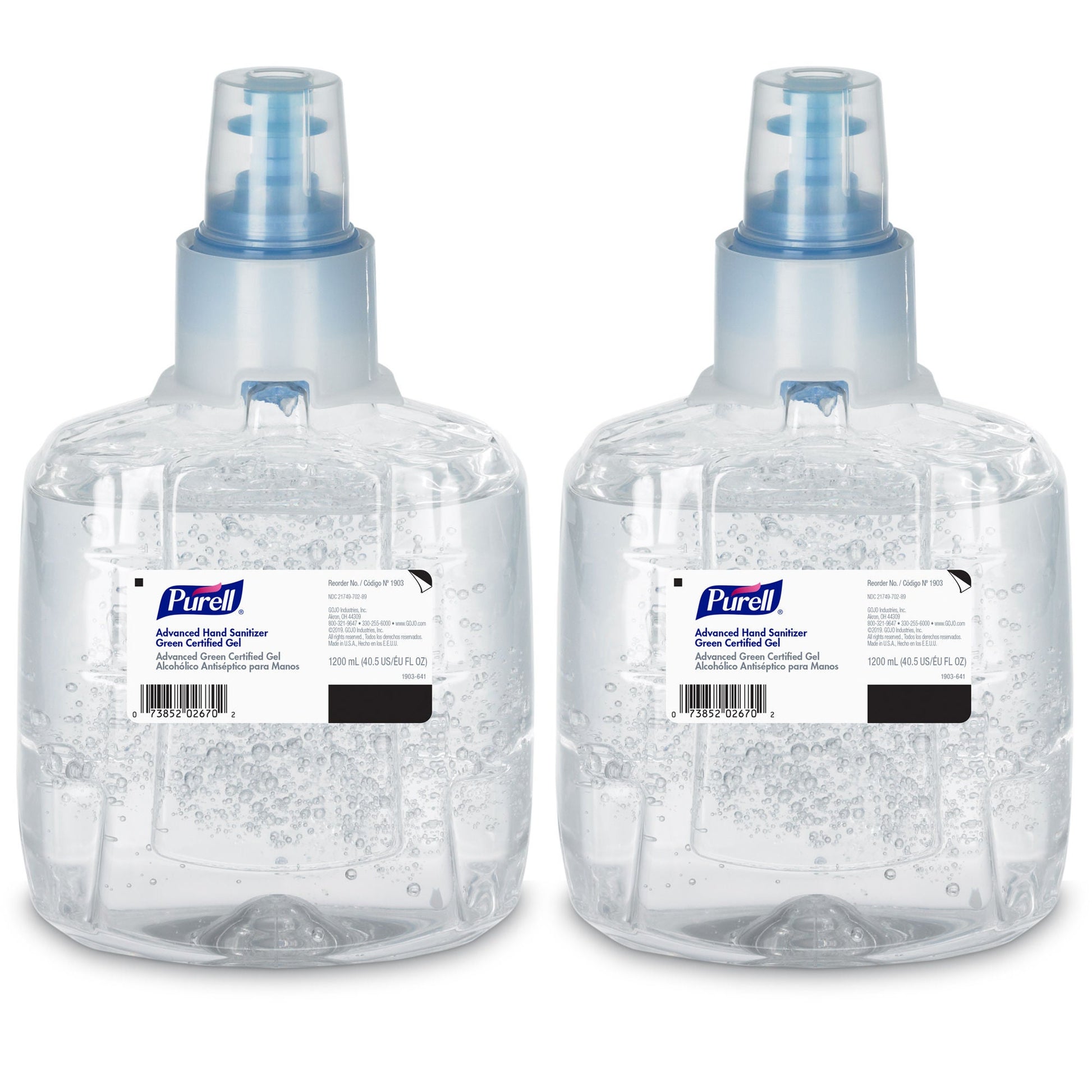 Purell® Advanced Hand Sanitizer 70% Ethyl Alcohol Gel Green Certified
