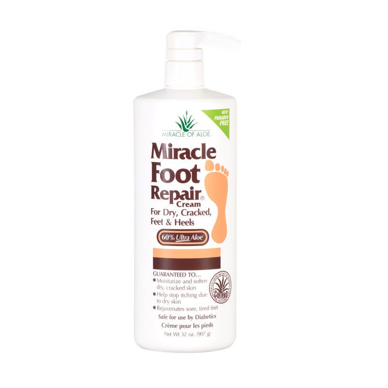 Miracle Foot Repair Foot Moisturizer Pump Bottle Menthol Scent Cream