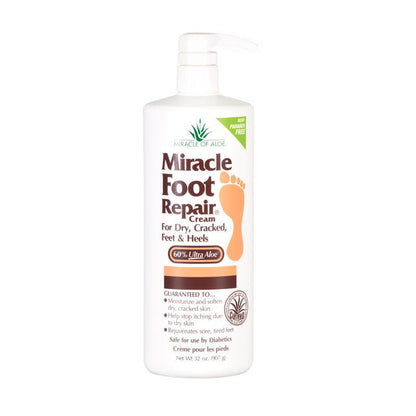Miracle Foot Repair Foot Moisturizer Pump Bottle Menthol Scent Cream
