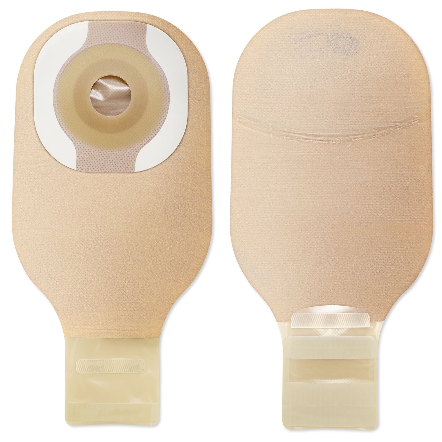 Premier Ostomy Pouch One-Piece System Length Convex, Pre-Cut 1 Inch Stoma Drainable