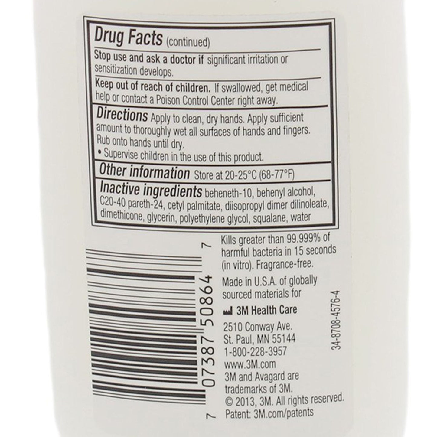 3M Avagard D Hand Antiseptic with Moisturizers, Bottle