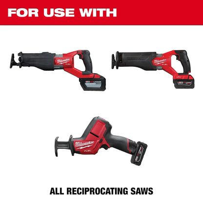 Milwaukee 9" 10 TPI TORCH with Carbide Teeth SAWZALL Blade for Conduit and Strut (3 PK) 48-00-5352 | 9 in Blade Length, 3-Piece