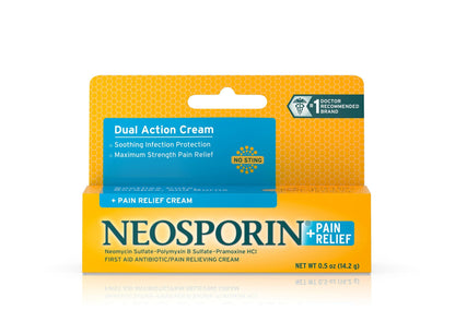 Neosporin® + Pain Relief Cream Maximum Strength, tube