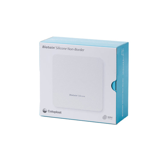 Biatain Silicone Non-Border Foam Dressing Without Border Film Backing Silicone Face Square