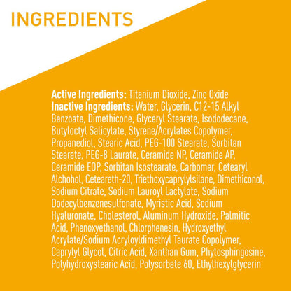 CeraVe® Hydrating Mineral Sunscreen for Body SPF 30, Tube