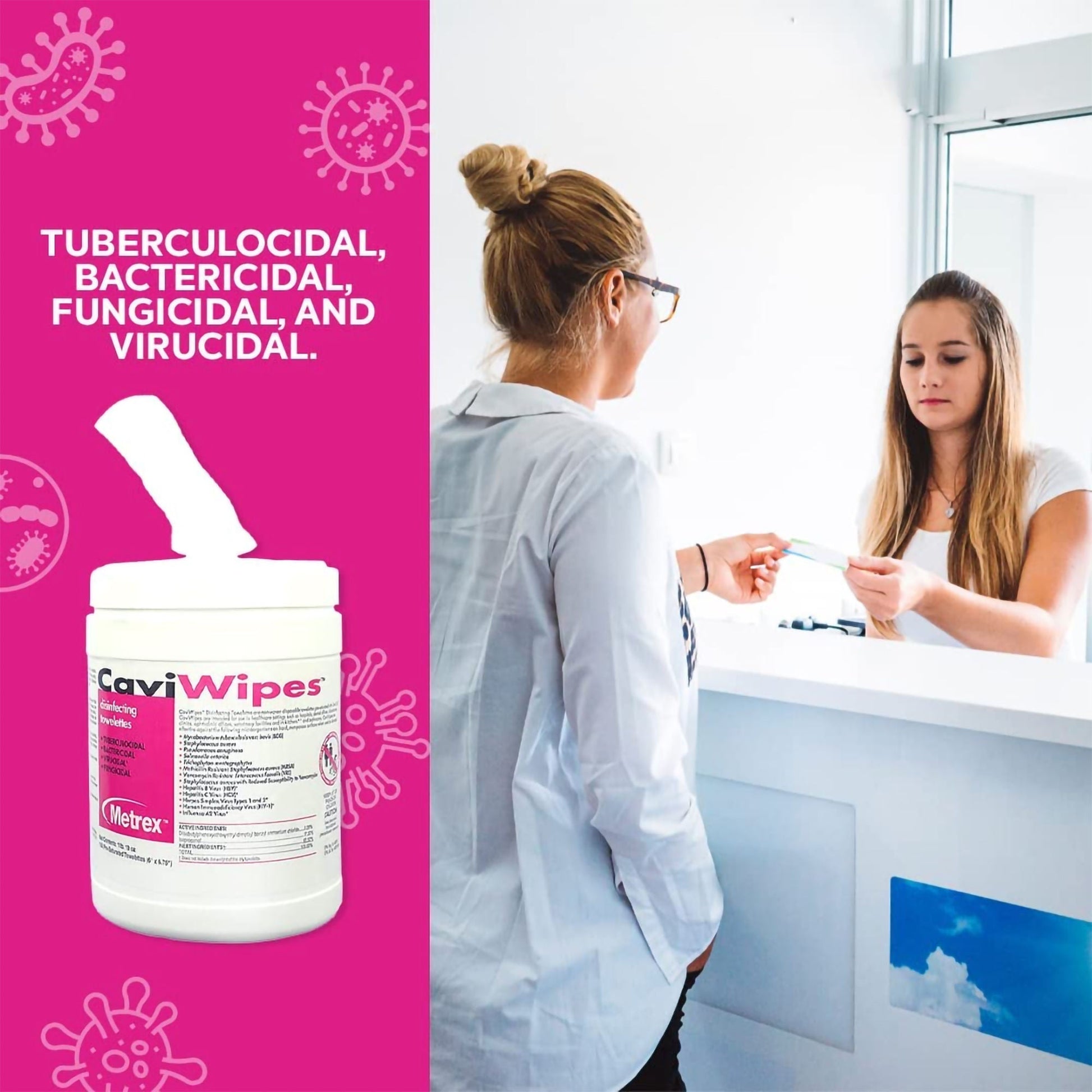 Metrex CaviWipes Surface Disinfectant Alcohol-Based Wipes