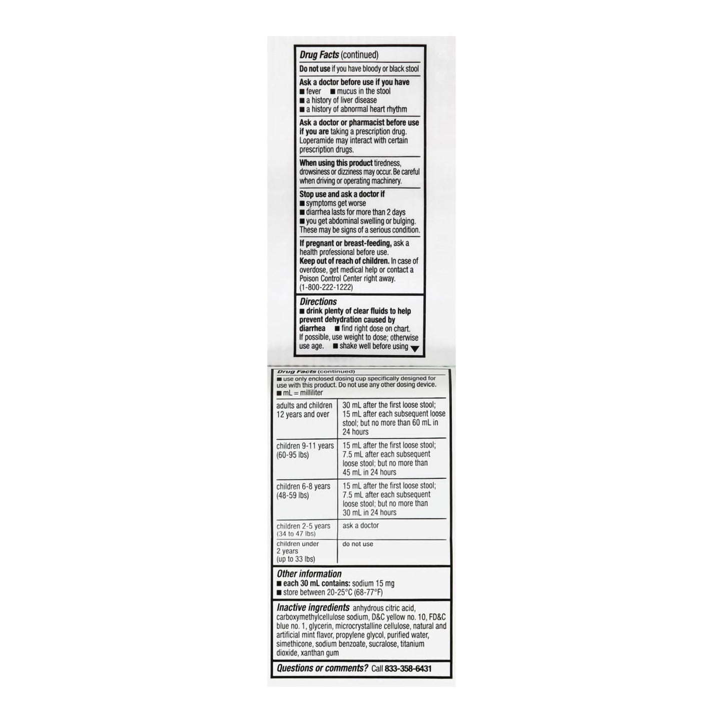 Foster & Thrive™ Anti-Diarrheal 1 mg per Loperamide Oral Solution, Mint