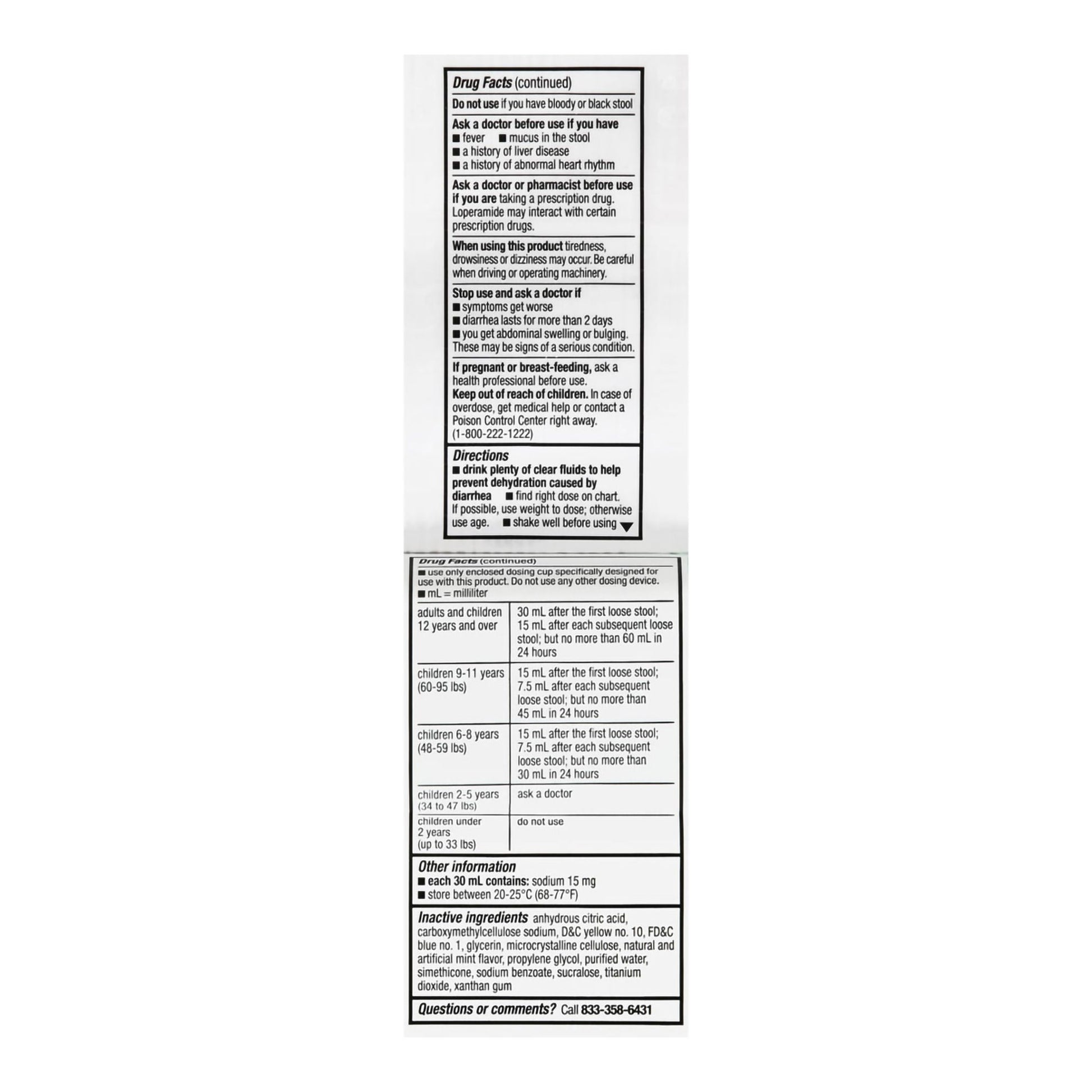 Foster & Thrive™ Anti-Diarrheal 1 mg per Loperamide Oral Solution, Mint