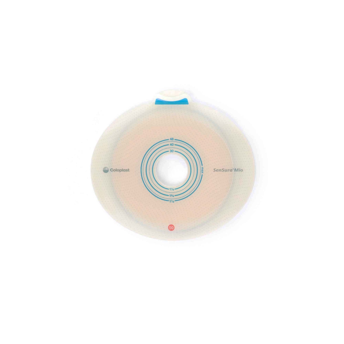 SenSura® Mio Flex Ostomy Barrier, Stoma Opening, Red Color Match