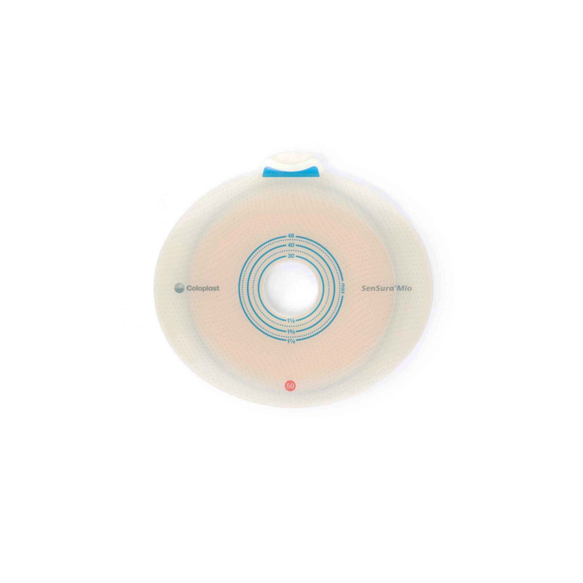 SenSura® Mio Flex Ostomy Barrier, Stoma Opening, Red Color Match