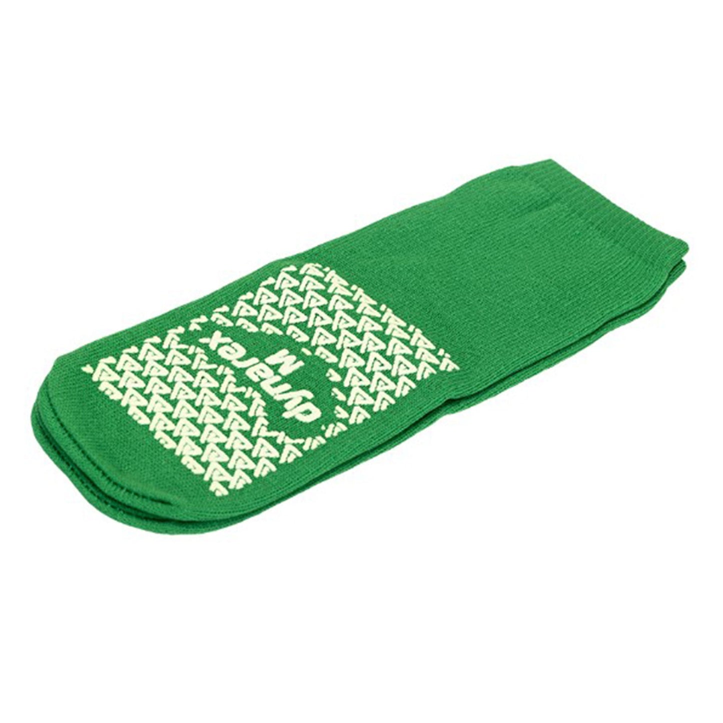 dynarex® Single Tread Slipper Socks, Medium, Green