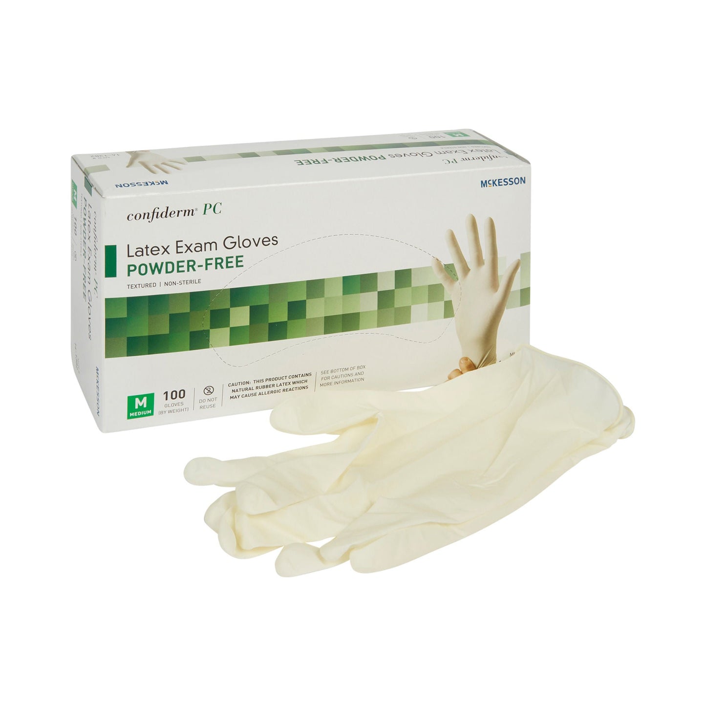 McKesson Confiderm® Latex Exam Gloves, Ivory