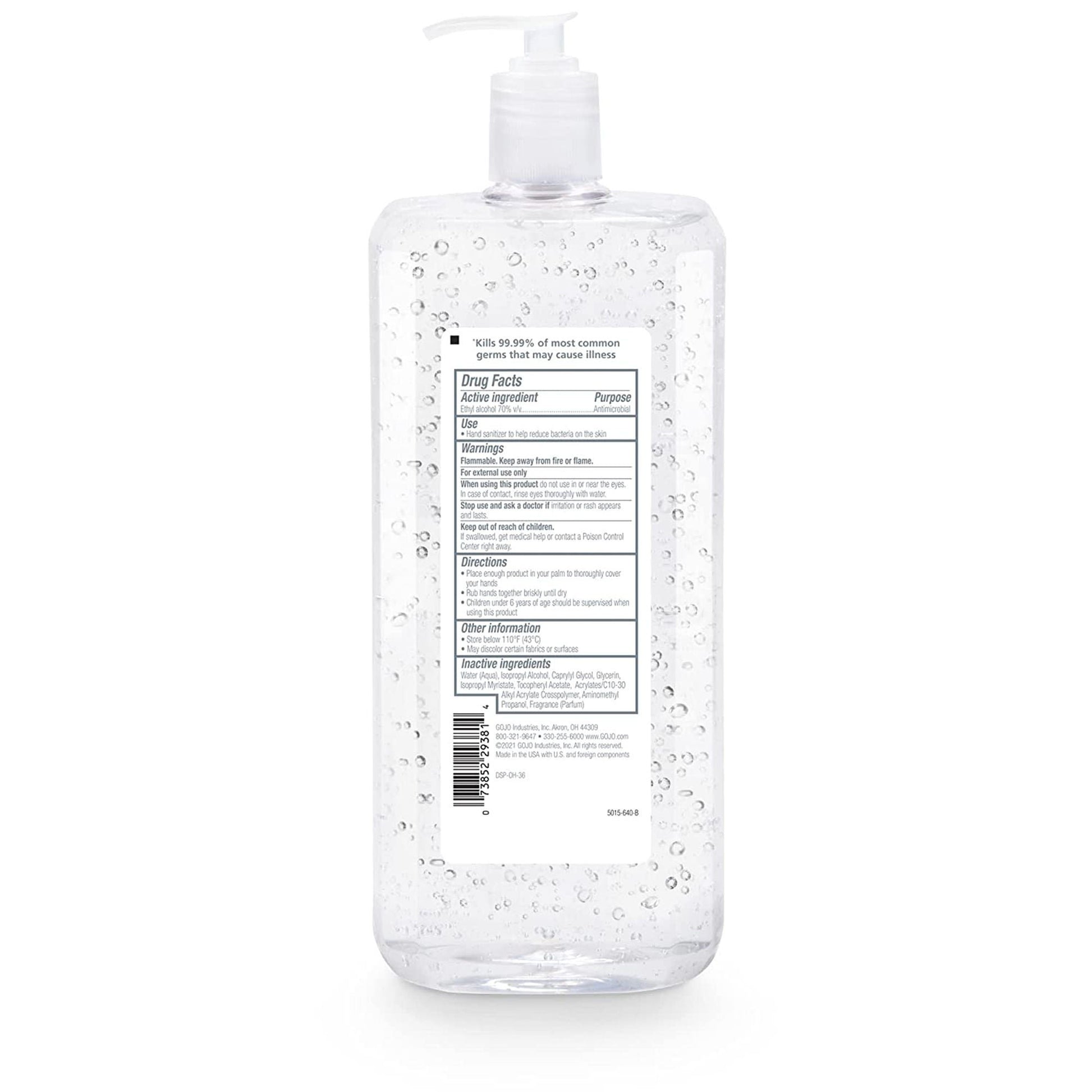 Purell® Advanced Hand Sanitizer, Pump Bottle