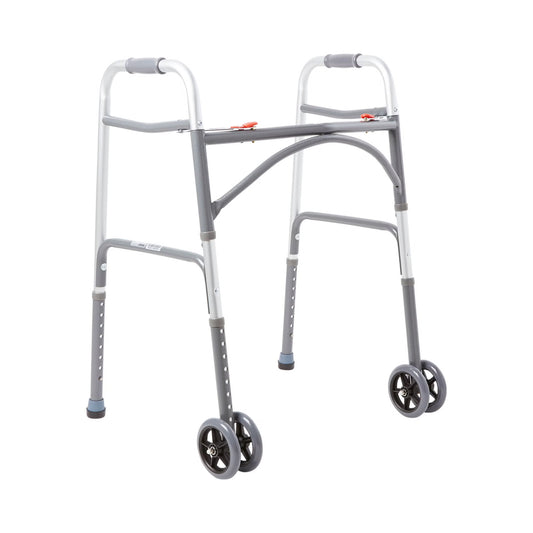 McKesson Steel Bariatric Folding Walker, 32 – 39 Inch Height