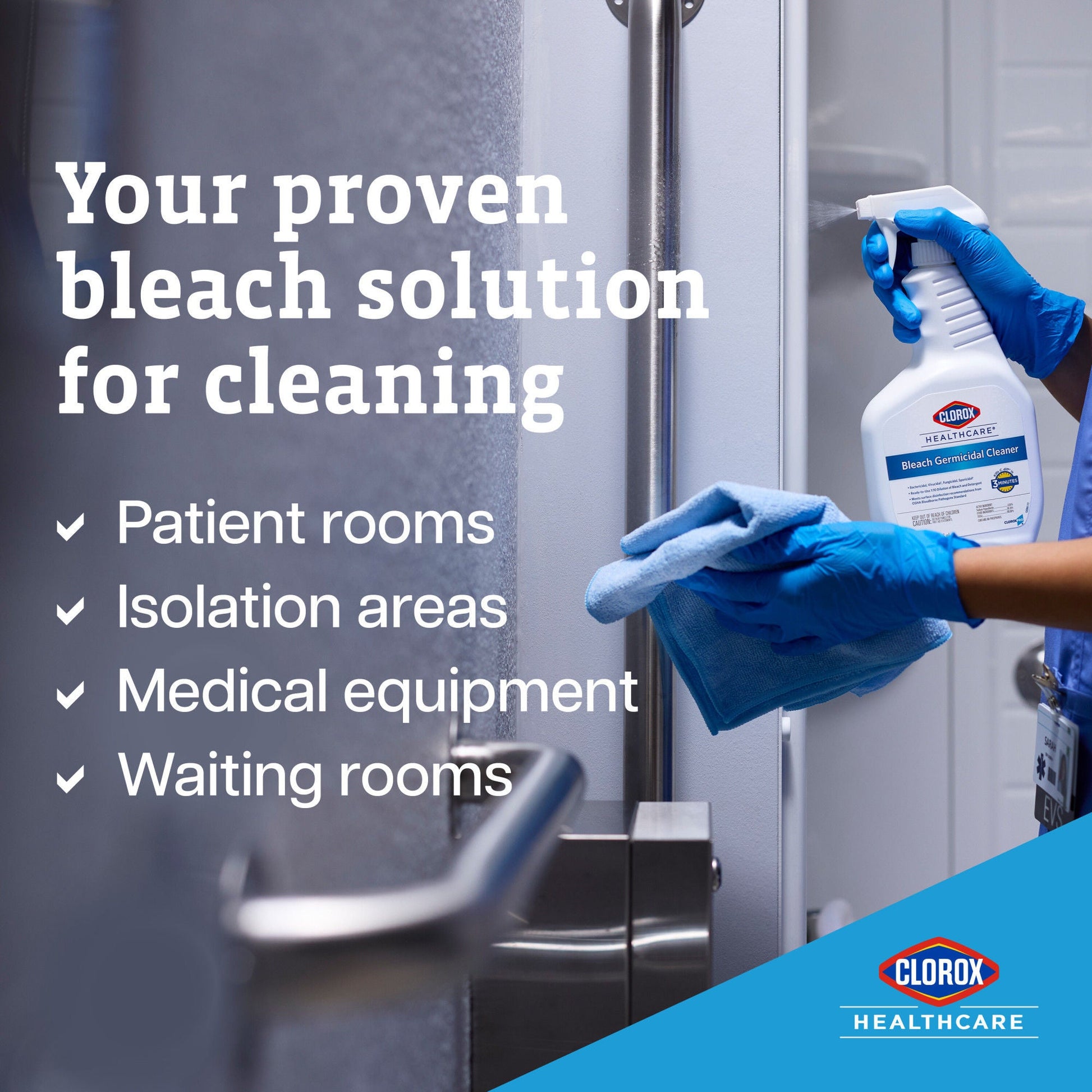 Clorox Healthcare® Bleach Germicidal Cleaner, Spray Bottle