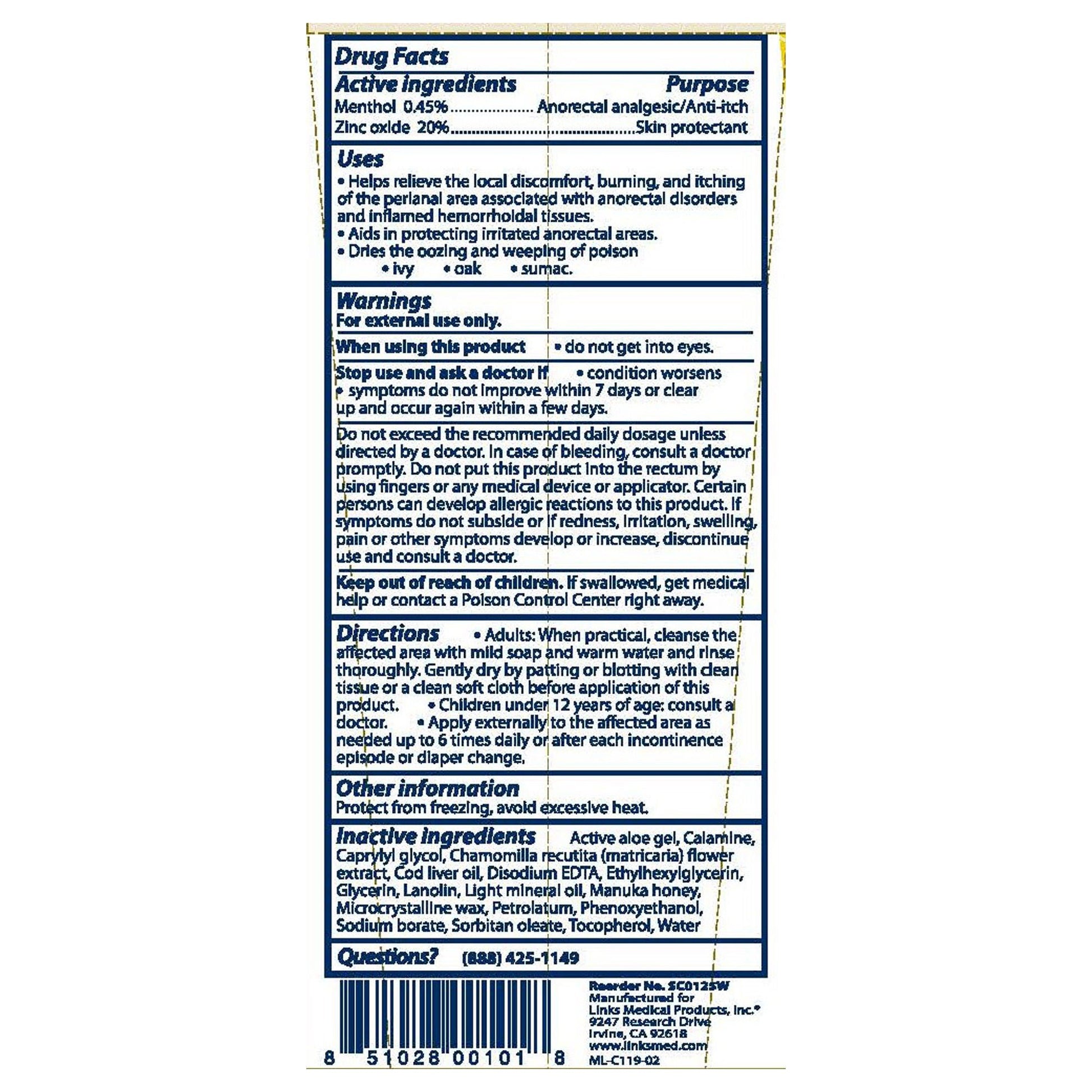 Chamosyn® Ointment with Manuka Honey Skin Protectant, Tube