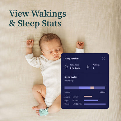 Owlet® Dream Sock® Smart Baby Monitor, Track Heart Rate and Oxygen, Blue