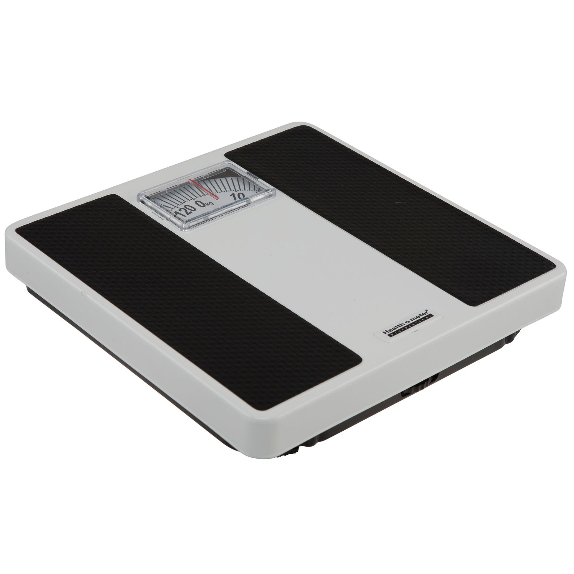 Health O Meter® Dial Scale, 270-lb. Capacity, Black & White Analog Large Display