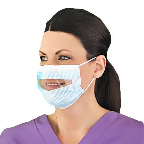 ProGear Clear-View Procedure Mask Anti-fog Film ASTM Level 1 Earloops One Size Fits Most