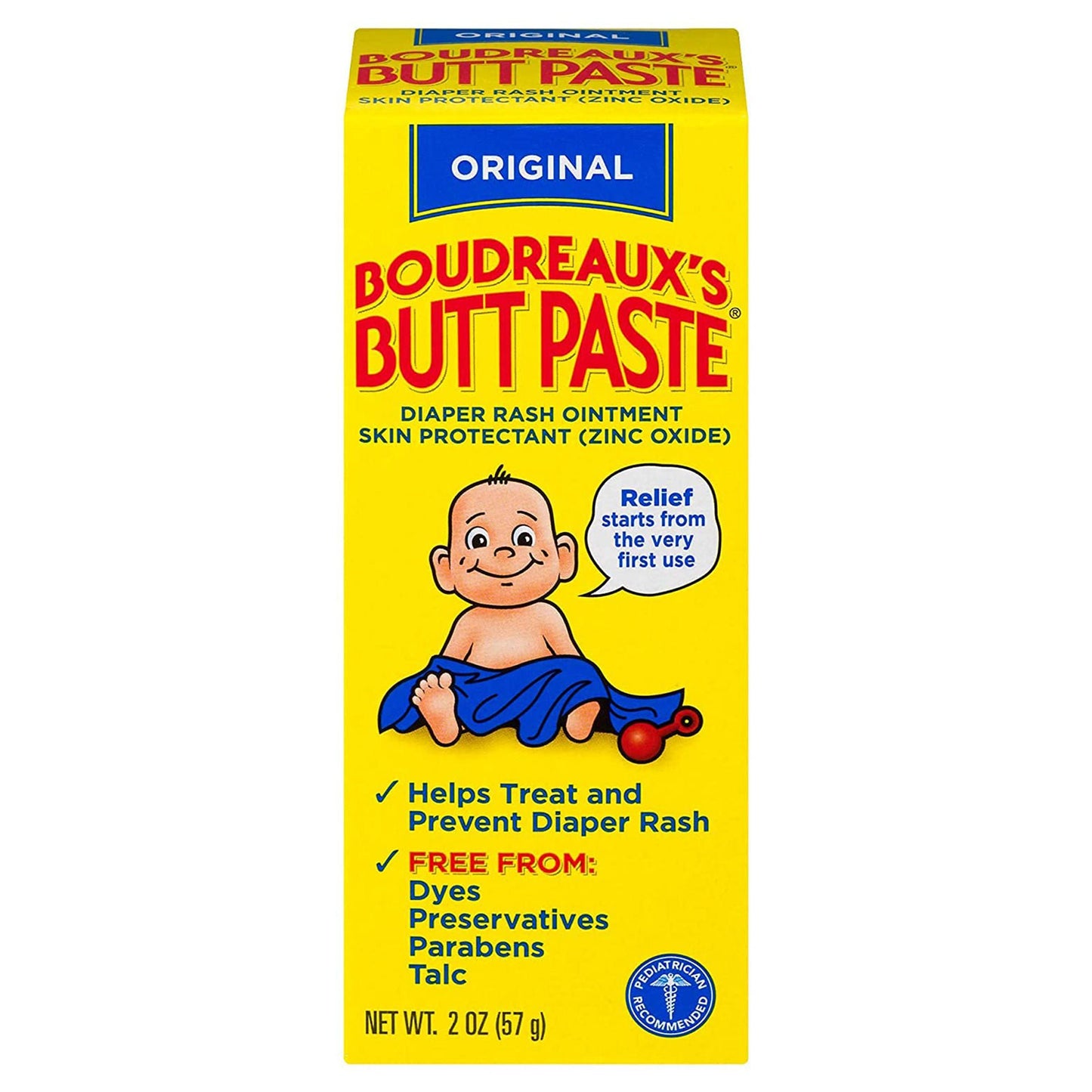 Boudreaux's Original Butt Paste Diaper Rash Treatment, Scented, tube