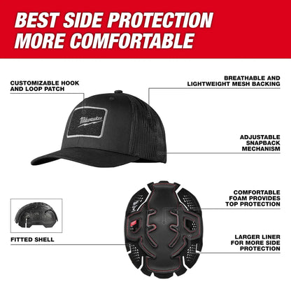 Milwaukee Snapback Bump Cap 48-73-1063 | ABS Plastic