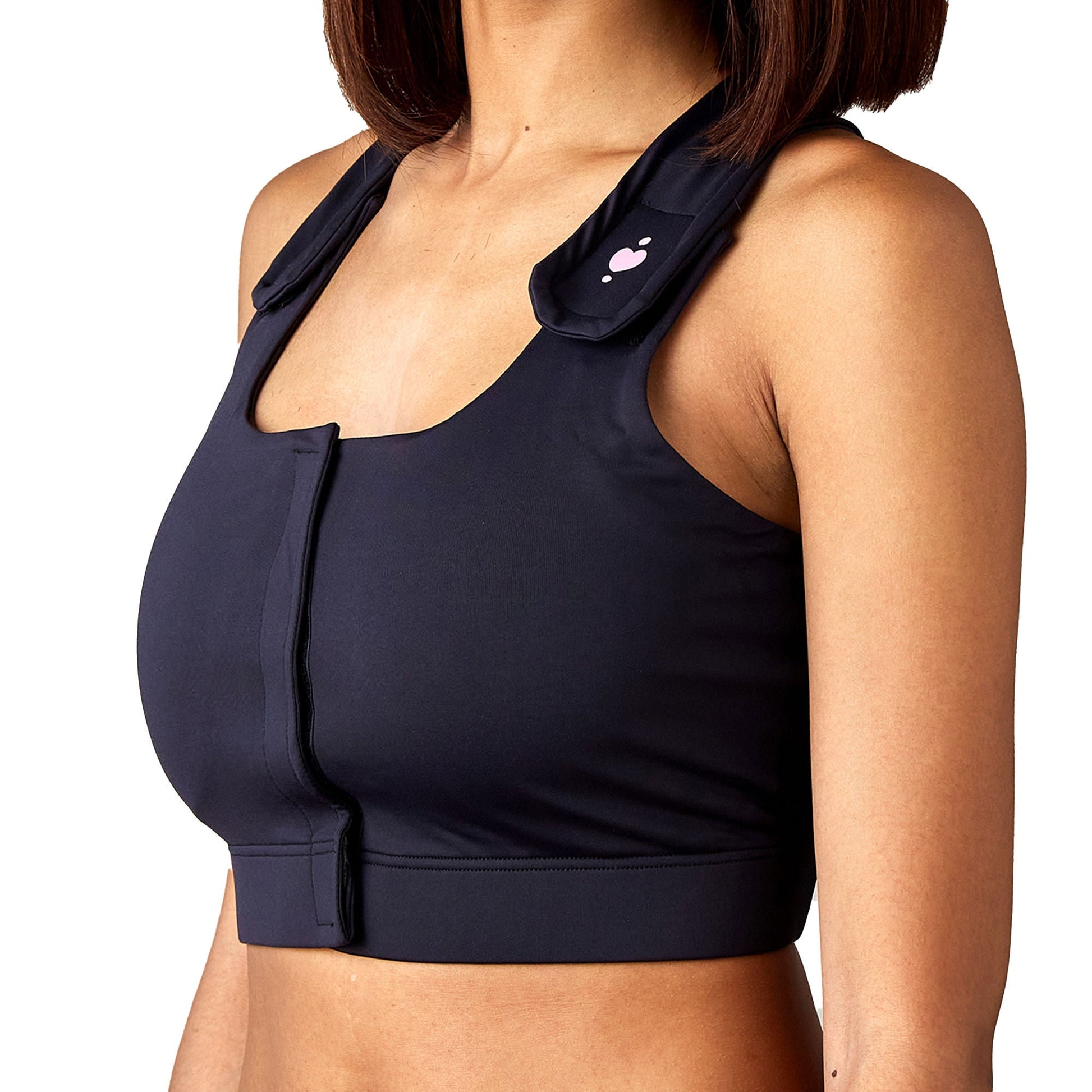 Serena Post Surgical Bra, Black, Large