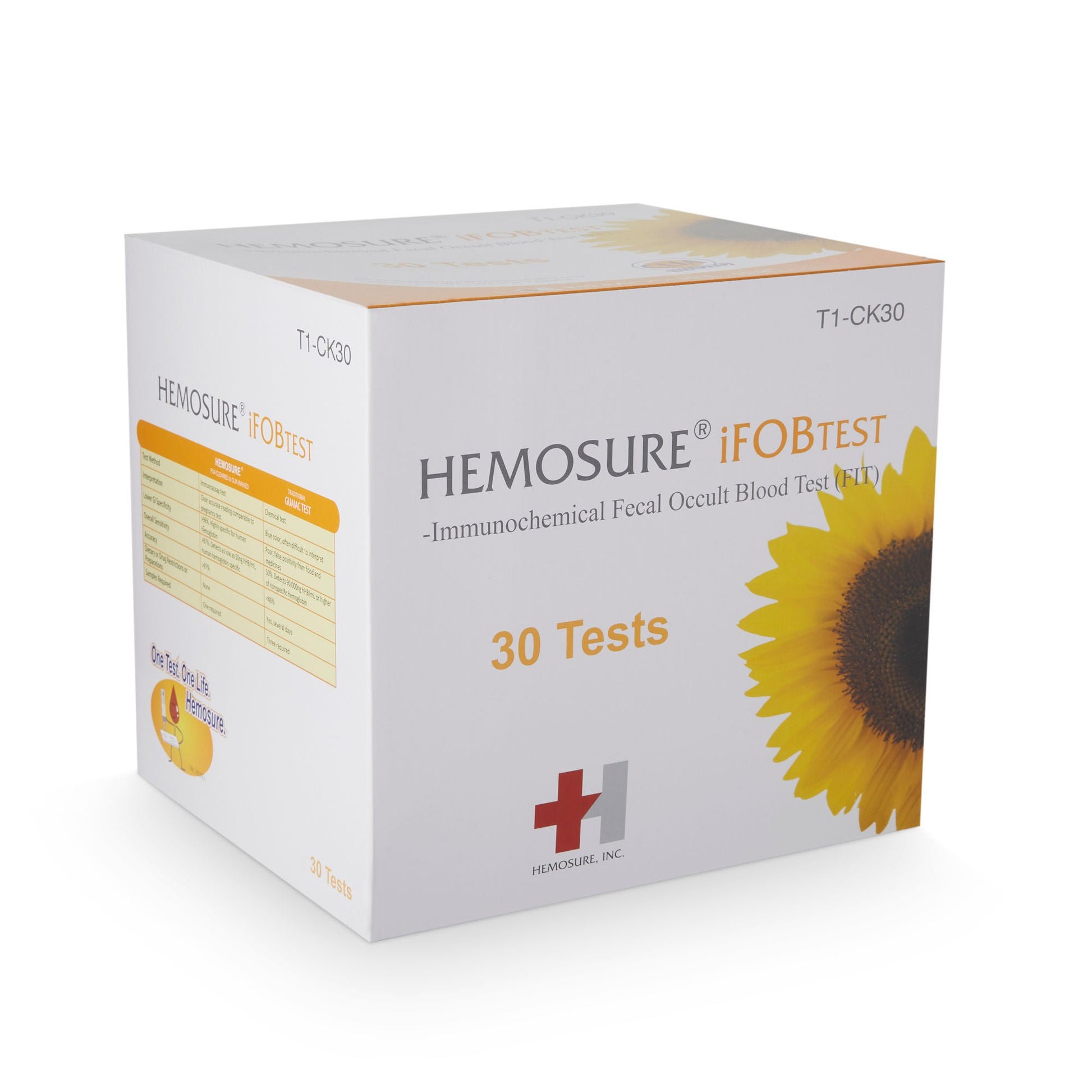Hemosure® Fecal Occult Blood (iFOB or FIT) Colorectal Cancer Screening Test Kit