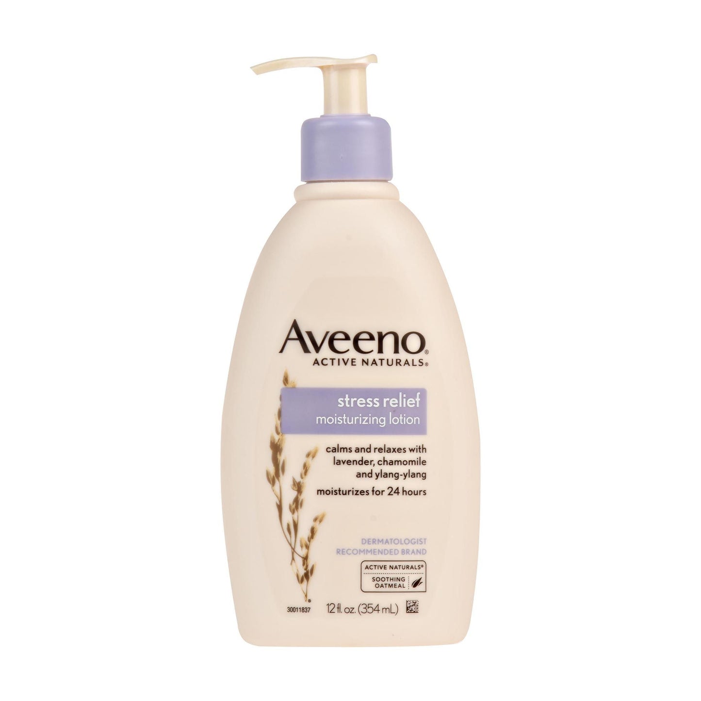 Aveeno Stress Relief Hand and Body Moisturizer Pump Bottle Lavender Scent Lotion