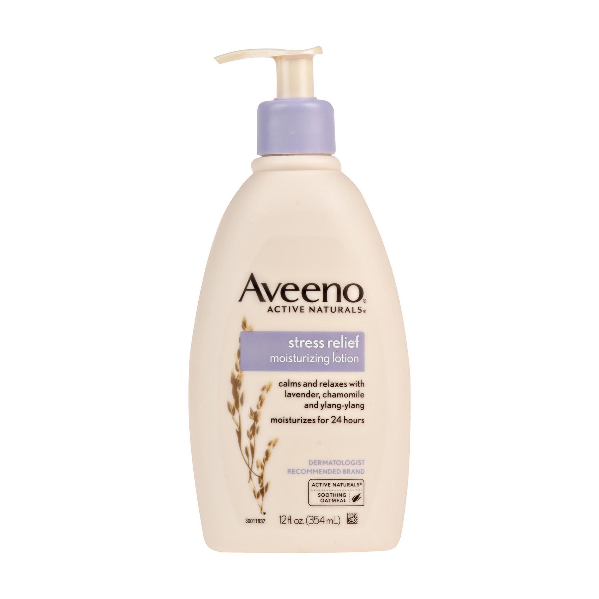 Aveeno Stress Relief Hand and Body Moisturizer Pump Bottle Lavender Scent Lotion