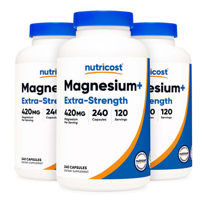 nutricost Dietary Supplement Magnesium Citrate 420 mg Strength Capsule