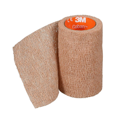 3M Coban NL Cohesive Bandage Self-adherent Closure Tan NonSterile Standard Compression
