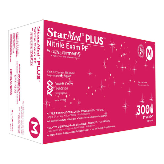 StarMed® Plus™ Nitrile Exam Gloves, Blue