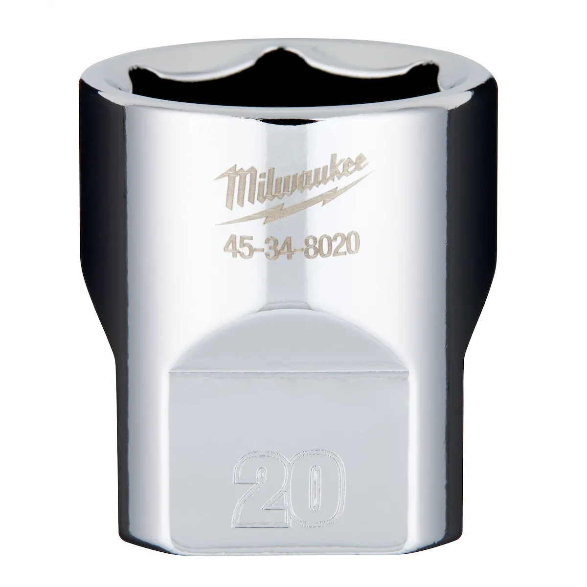 Milwaukee 3/8" Drive 20mm Socket 45-34-8020 | 3/8 in Drive, Chrome Vanadium Steel