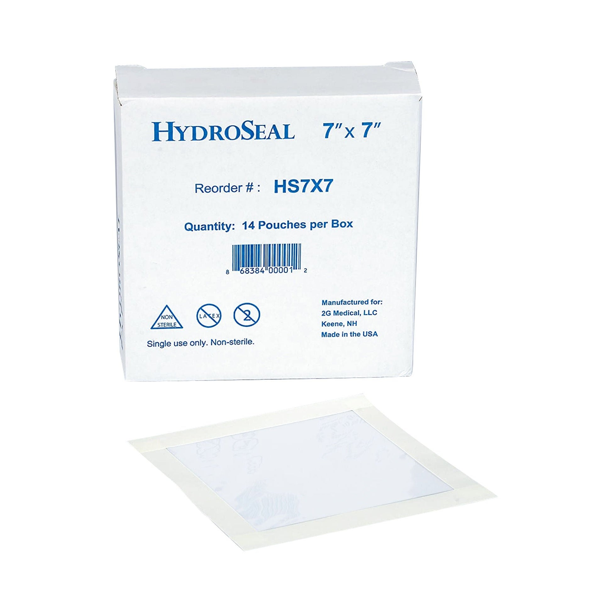 HydroSeal IV Site Barrier Protector, Clear, Disposable