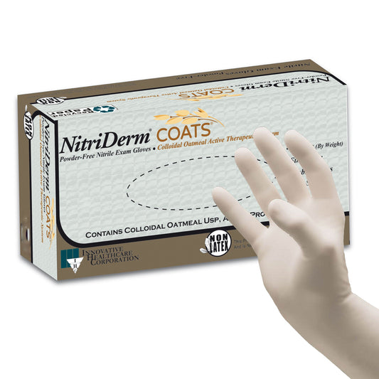 NitriDerm® COATS® Nitrile Exam Gloves, White