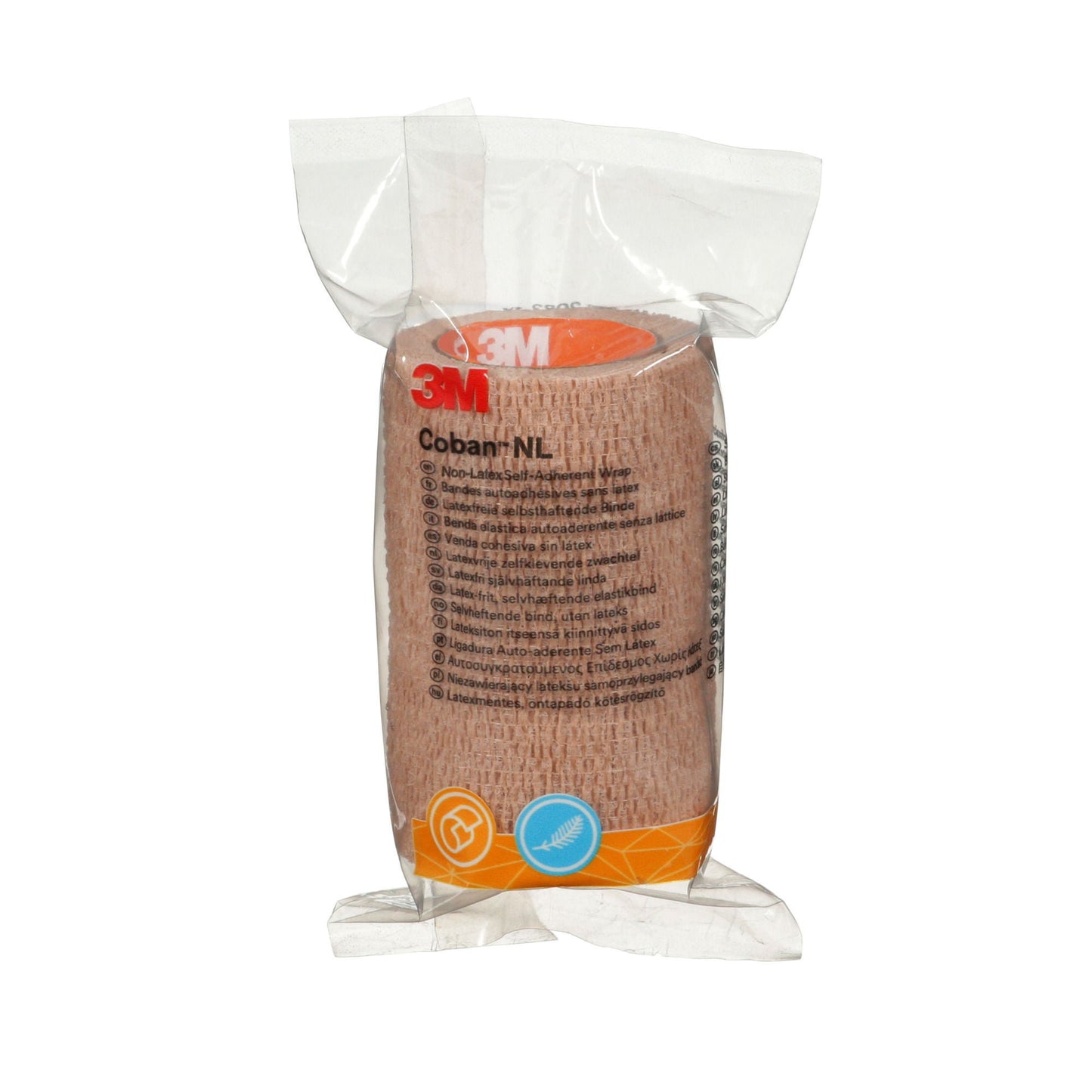 3M Coban NL Cohesive Bandage Self-adherent Closure Tan NonSterile Standard Compression