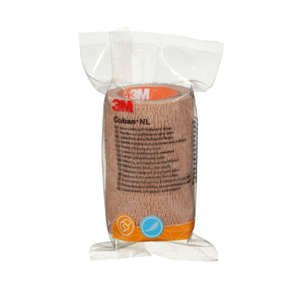 3M Coban NL Cohesive Bandage Self-adherent Closure Tan NonSterile Standard Compression