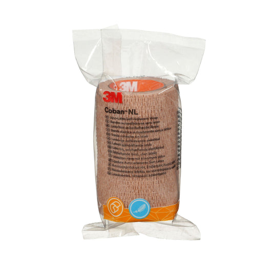 3M Coban NL Cohesive Bandage Self-adherent Closure Tan NonSterile Standard Compression