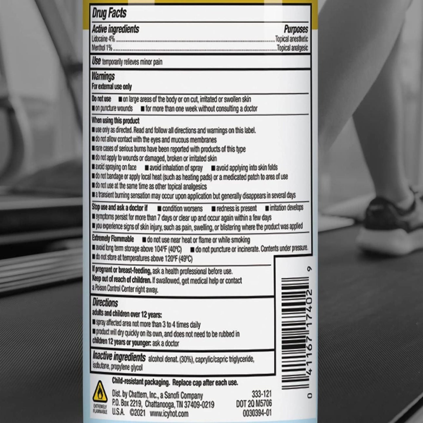 Icy Hot Max Lidocaine Dry Spray