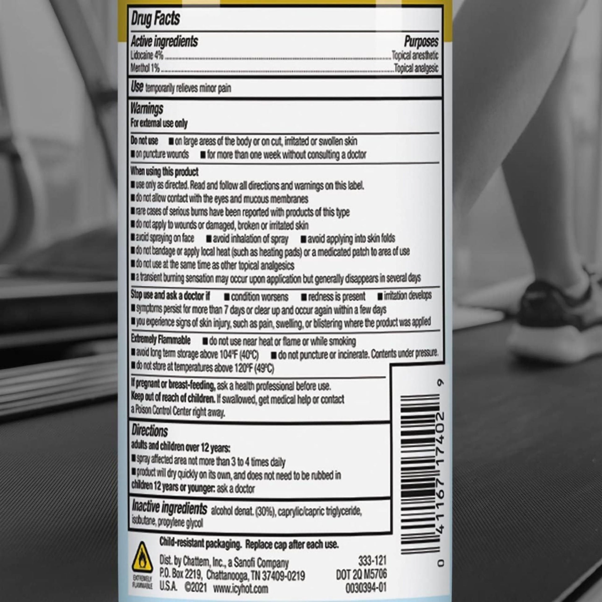 Icy Hot Max Lidocaine Dry Spray
