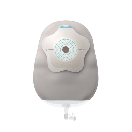 SenSura® Mio Convex Flip 1-Piece Transparent Urostomy Pouch, Stomas