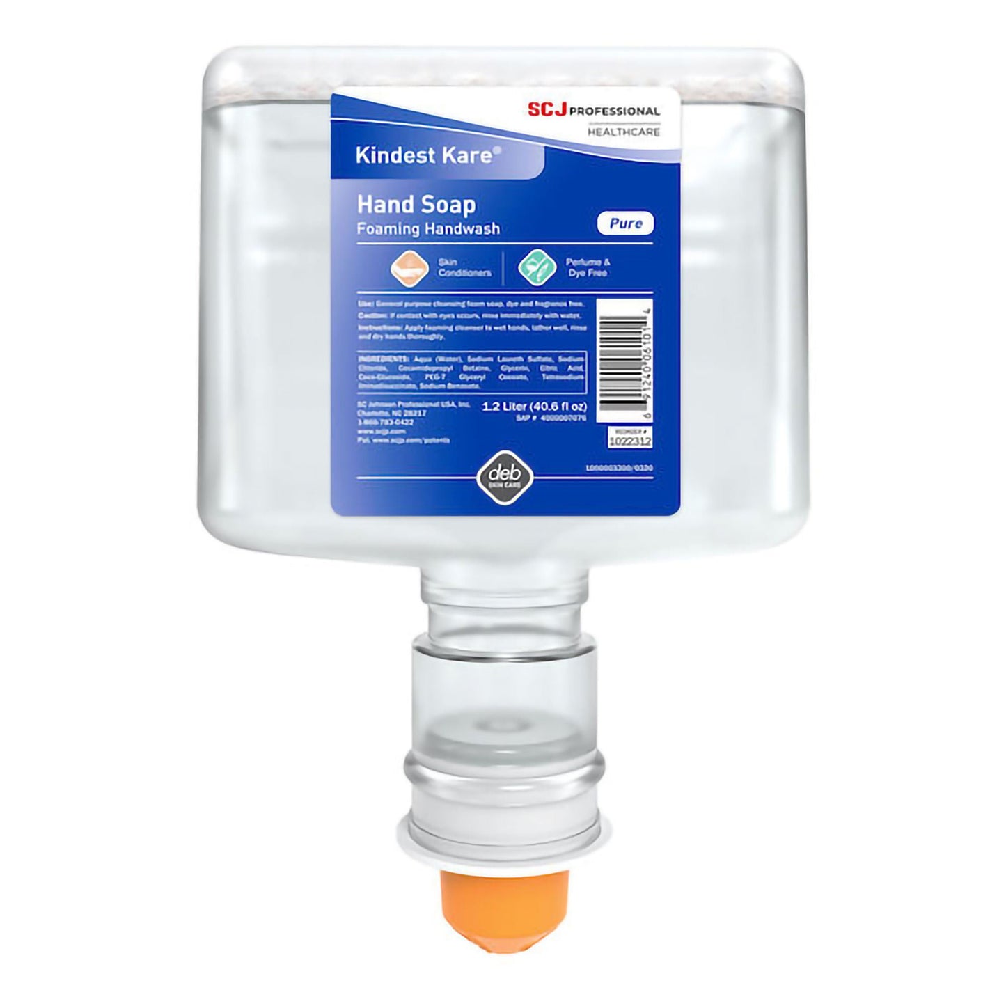 Kindest Kare PURE Soap Foaming Dispenser Refill Bottle Unscented