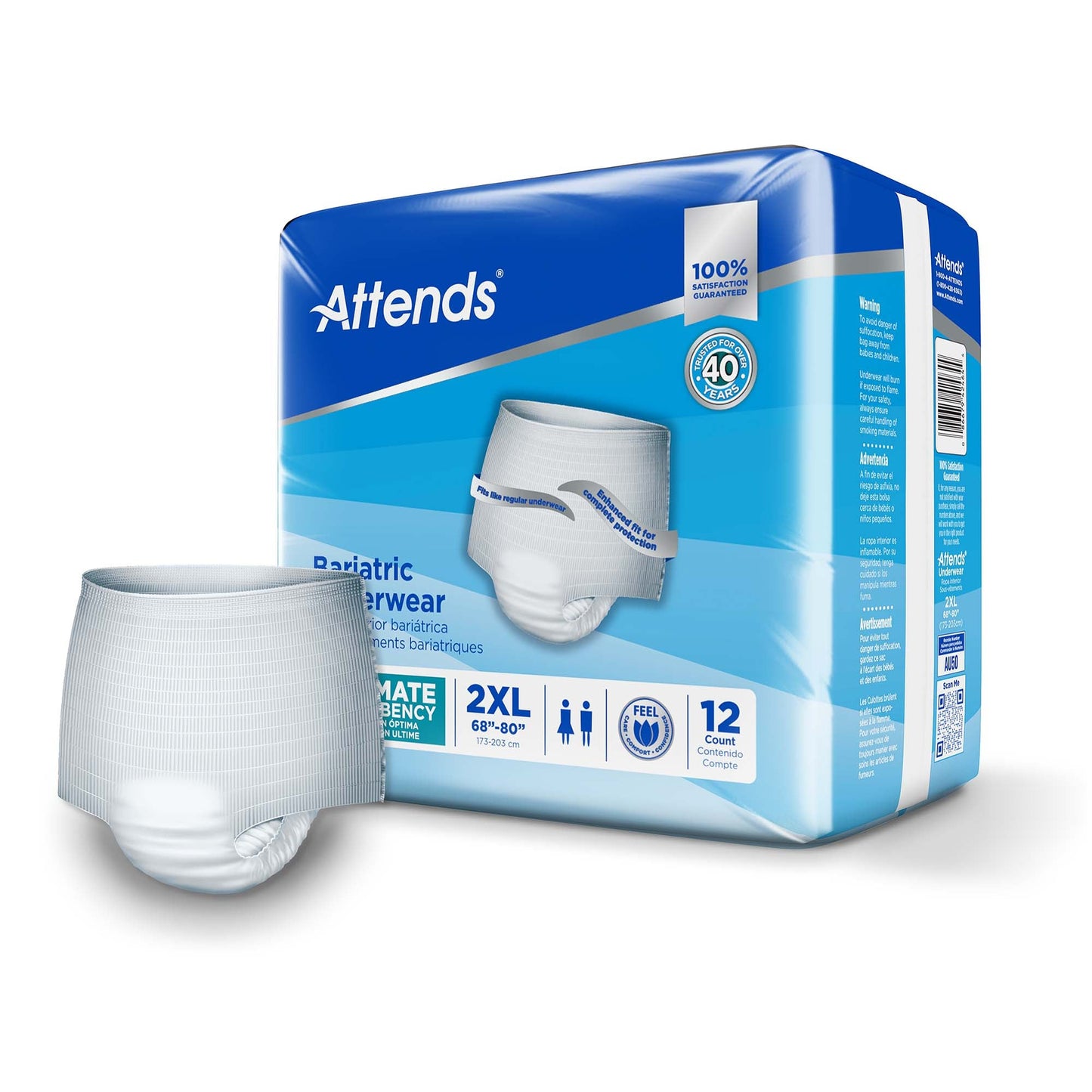 Attends® Bariatric Protective Underwear