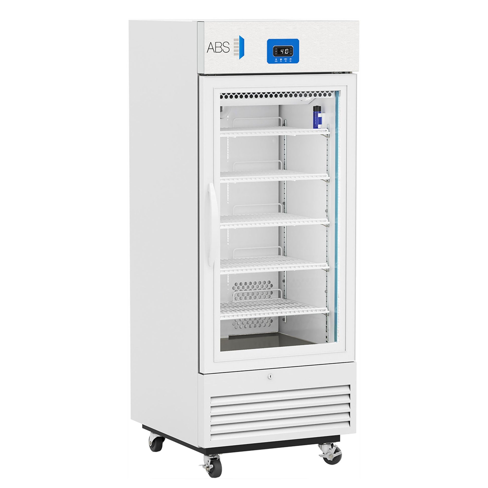 ABS Premier Upright Refrigerator Pharmaceutical 12 cu.ft. 1 Glass Swing Door Cycle Defrost