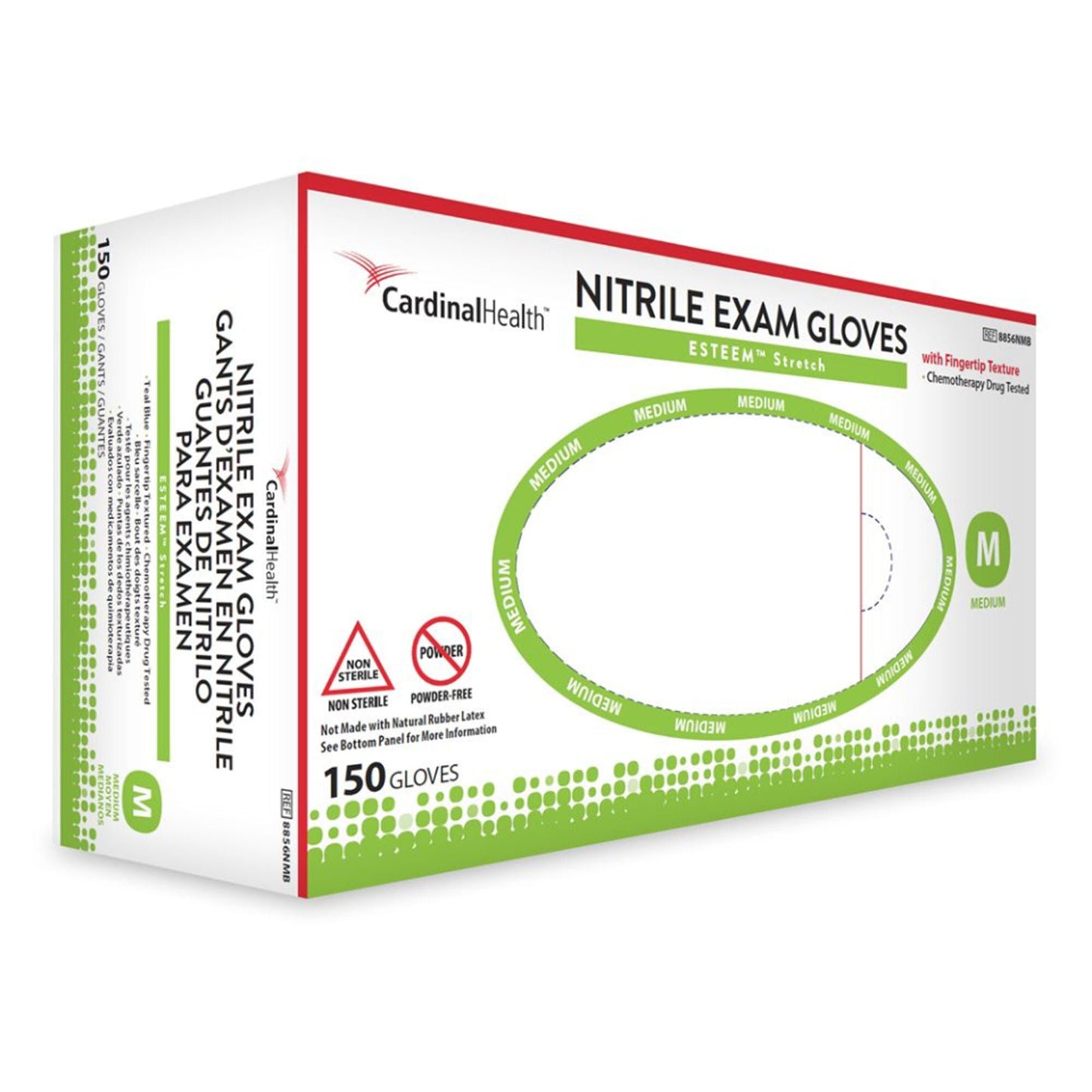 ESTEEM™ Stretch Nitrile Exam Gloves, Teal - view 2
