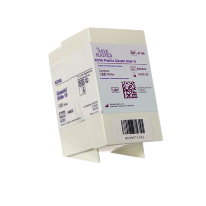 KOVA® Glasstic® Urinalysis Microscope Slide, 10-Chamber without Grid