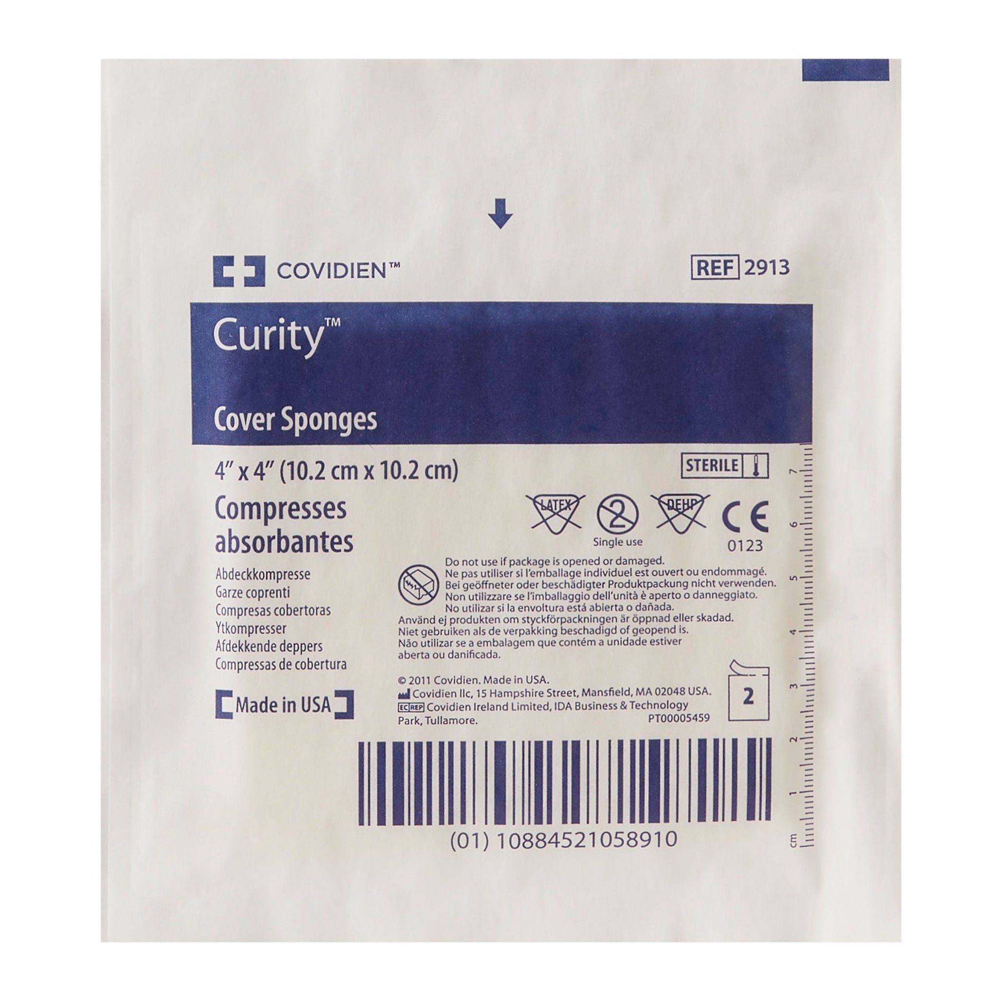 Curity™ Sterile Nonwoven Sponge, 4-Ply
