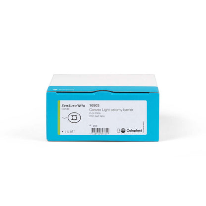 SenSura® Mio Click Convex Light Ostomy Barrier, Stoma Opening, Green Match
