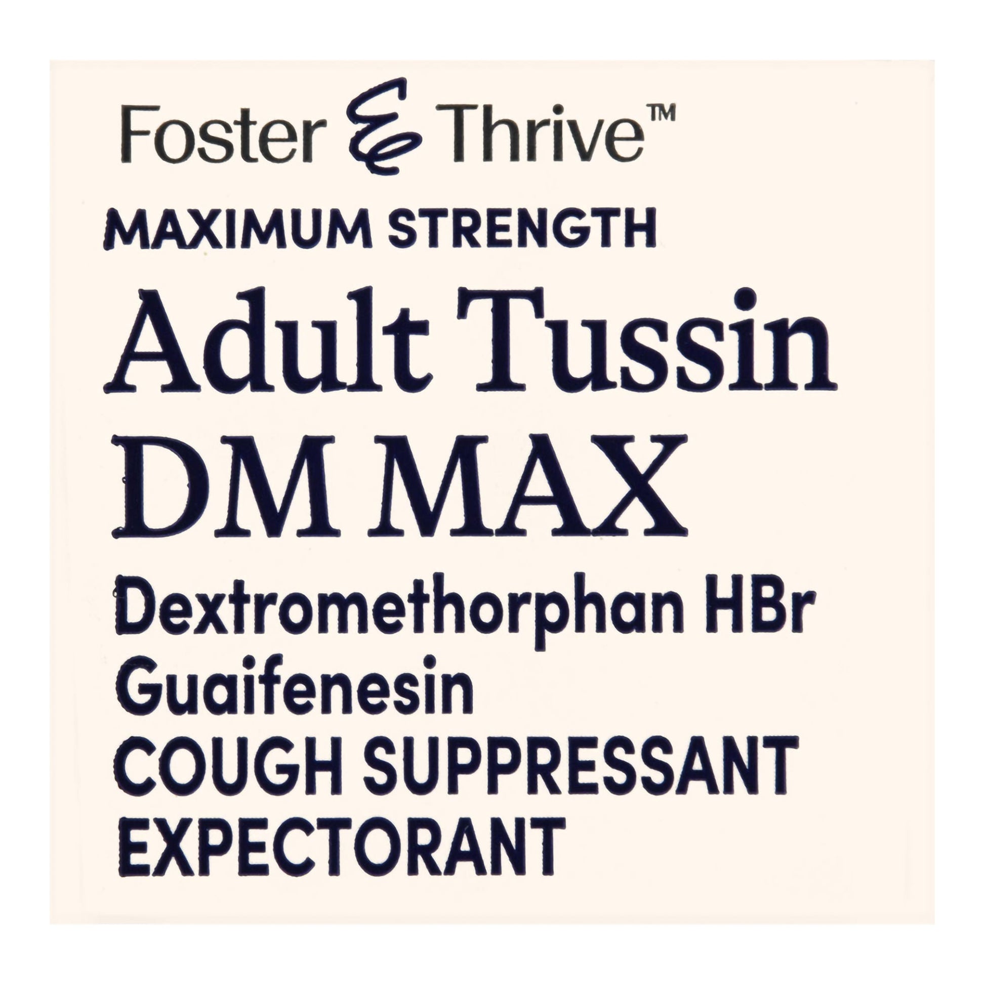 Foster & Thrive™ Adult Tussin DM Max Liquid, Raspberry & Menthol